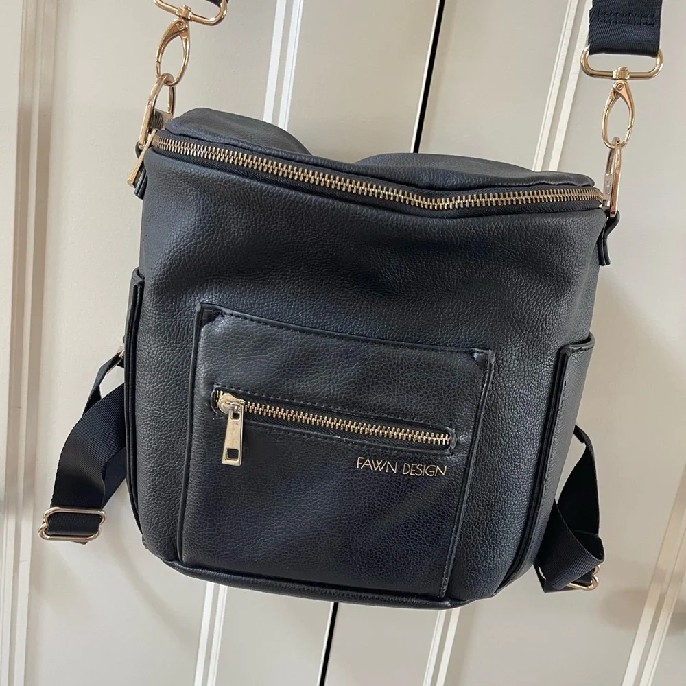 Fawn Design Mini Convertible Faux Leather Bag